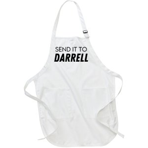 Send It To Darrell Send It To Daryl Funny Drama Full-Length Apron With Pockets