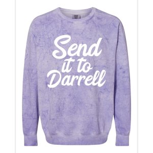 Send It To Darrell LaLa Colorblast Crewneck Sweatshirt