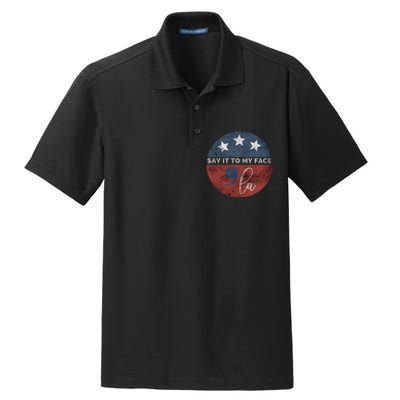 Say It To My Face Kamala Dry Zone Grid Polo