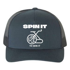 Spin It To Win It Funny Indoor Cycling Spinning Top Yupoong Adult 5-Panel Trucker Hat