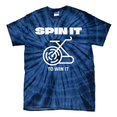 Spin It To Win It Funny Indoor Cycling Spinning Top Tie-Dye T-Shirt