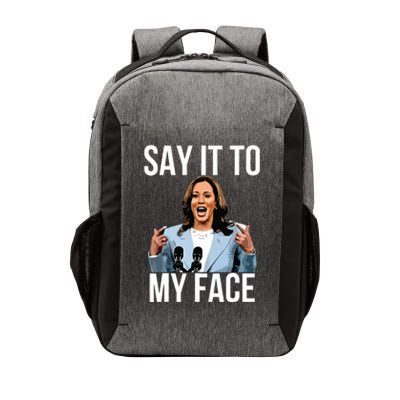 Say It To My Face Kamala Harris Debates 2024 Vector Backpack