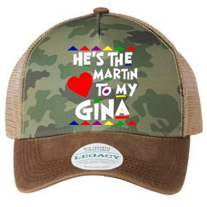 She Is The Gina To Martin Name Personalized Couple Matching Legacy Tie Dye Trucker Hat