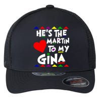 She Is The Gina To Martin Name Personalized Couple Matching Flexfit Unipanel Trucker Cap