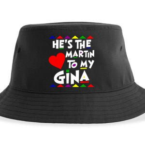 She Is The Gina To Martin Name Personalized Couple Matching Sustainable Bucket Hat