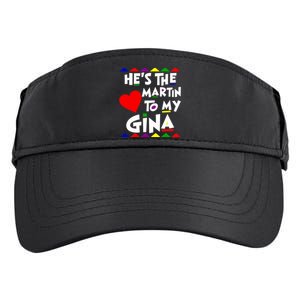 She Is The Gina To Martin Name Personalized Couple Matching Adult Drive Performance Visor