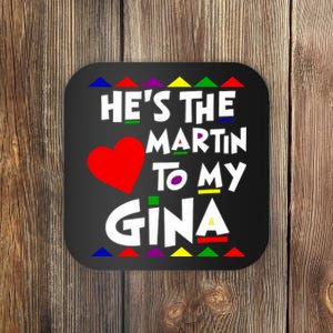 She Is The Gina To Martin Name Personalized Couple Matching Coaster