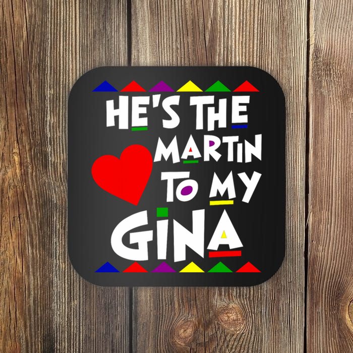 She Is The Gina To Martin Name Personalized Couple Matching Coaster