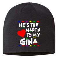 She Is The Gina To Martin Name Personalized Couple Matching Sustainable Beanie