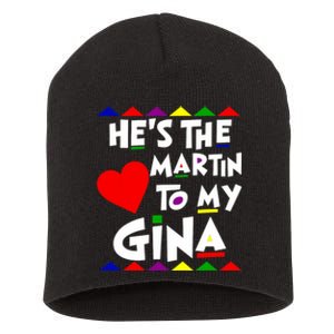 She Is The Gina To Martin Name Personalized Couple Matching Short Acrylic Beanie