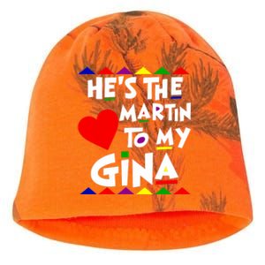 She Is The Gina To Martin Name Personalized Couple Matching Kati - Camo Knit Beanie