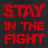 Stay In The Fight Funny Gift 7 Panel Mesh Trucker Snapback Hat