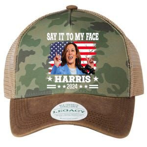 Say It To My Face Kamala Harris 2024 Legacy Tie Dye Trucker Hat