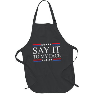 Say It To My Face Full-Length Apron With Pockets