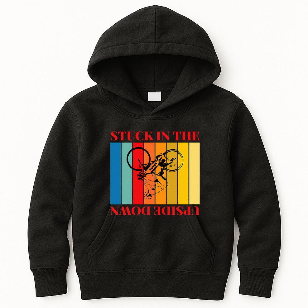 Stuck In The Upside Down Kids Hoodie