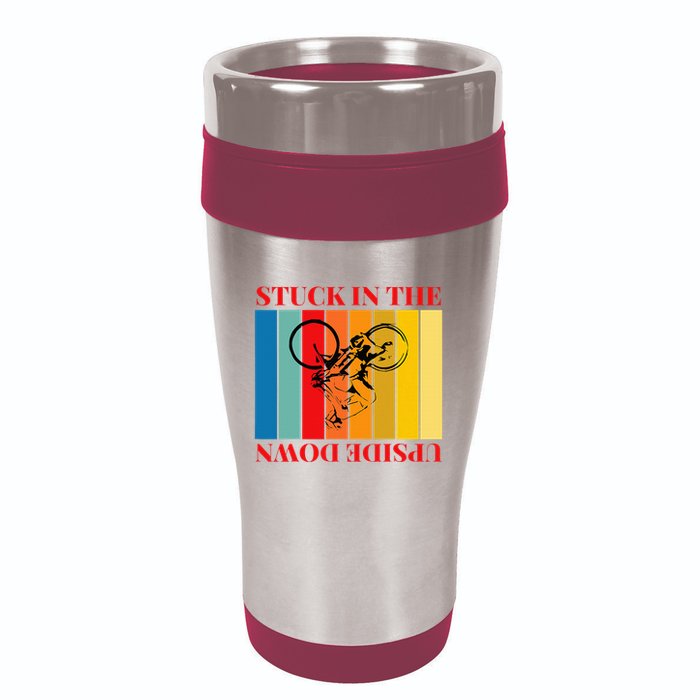 Stuck In The Upside Down 16oz Travel Tumbler