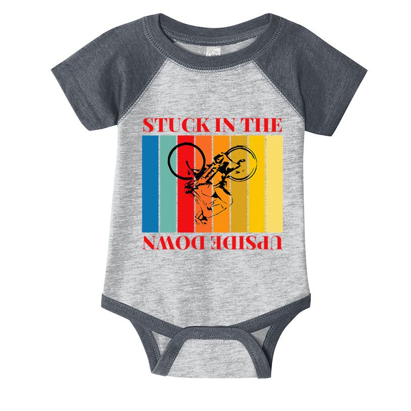 Stuck In The Upside Down Infant Baby Jersey Bodysuit