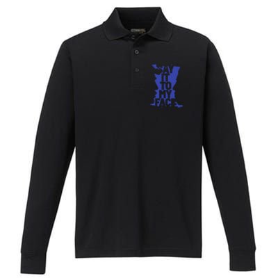 Say It To My Face Performance Long Sleeve Polo