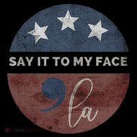 Say It To My Face Kamala Flat Bill Trucker Hat