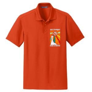 Sad Is Temporary Swag Is Forever Funny Sillygoose Retro Dry Zone Grid Polo