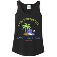 Say It To My Face Kamala 2024 Election Childless Cat Ladies Ladies Essential Tank