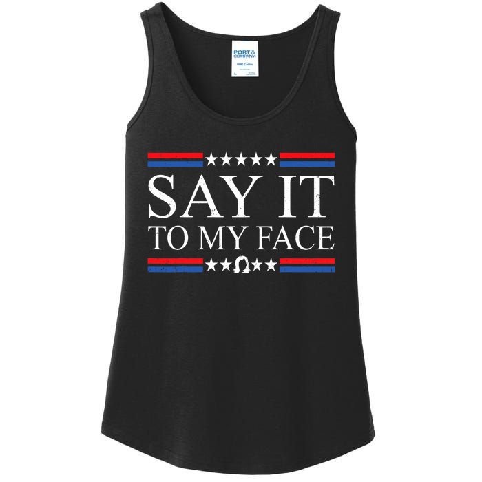 Say It To My Face Ladies Essential Tank