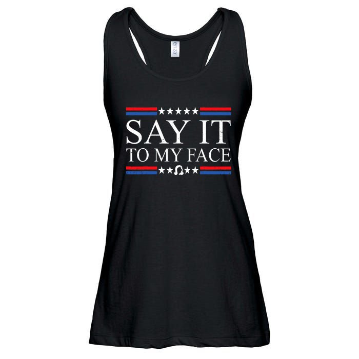 Say It To My Face Ladies Essential Flowy Tank