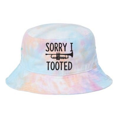 Sorry I Tooted Trumpet For Trumpet Player Tie Dye Newport Bucket Hat