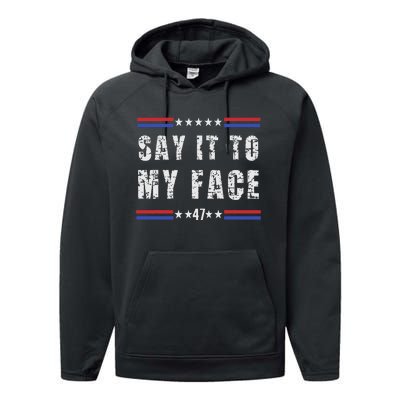 Say It To My Face Performance Fleece Hoodie