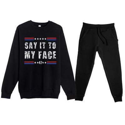 Say It To My Face Premium Crewneck Sweatsuit Set