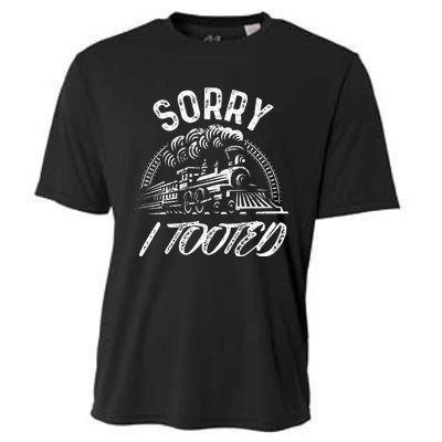 Sorry I Tooted Train Stuff For Model Railroad Enthusiast  Cooling Performance Crew T-Shirt