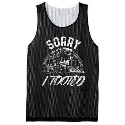 Sorry I Tooted Train Stuff For Model Railroad Enthusiast  Mesh Reversible Basketball Jersey Tank