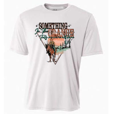 Something In The Orange Tells Me Were Not Done Cooling Performance Crew T-Shirt