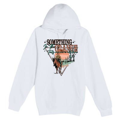 Something In The Orange Tells Me Were Not Done Premium Pullover Hoodie