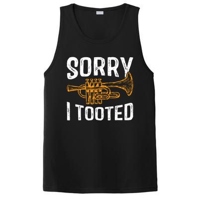 Sorry I Tooted Funny Jazz Music Instrument Trumpet Player PosiCharge Competitor Tank