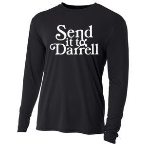 Send It To Darrell Funny Saying Cooling Performance Long Sleeve Crew