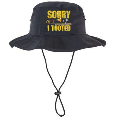 Sorry I Tooted Trombone Trombonist Music Brass Wind Player Legacy Cool Fit Booney Bucket Hat