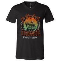 Something In The Orange Tells Me WeRe Not Done Desert V-Neck T-Shirt