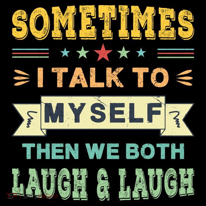 Sometimes I Talk To Myself Then We Both Laugh Pom Pom 12in Knit Beanie