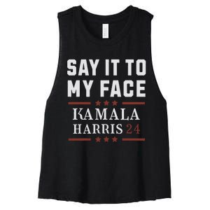 Say It To My Face Women's Racerback Cropped Tank