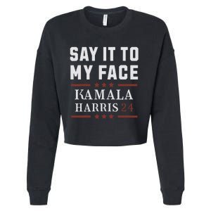 Say It To My Face Cropped Pullover Crew