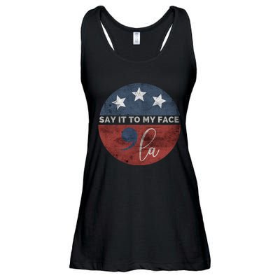 Say It To My Face Kamala Ladies Essential Flowy Tank