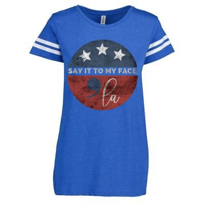 Say It To My Face Kamala Enza Ladies Jersey Football T-Shirt