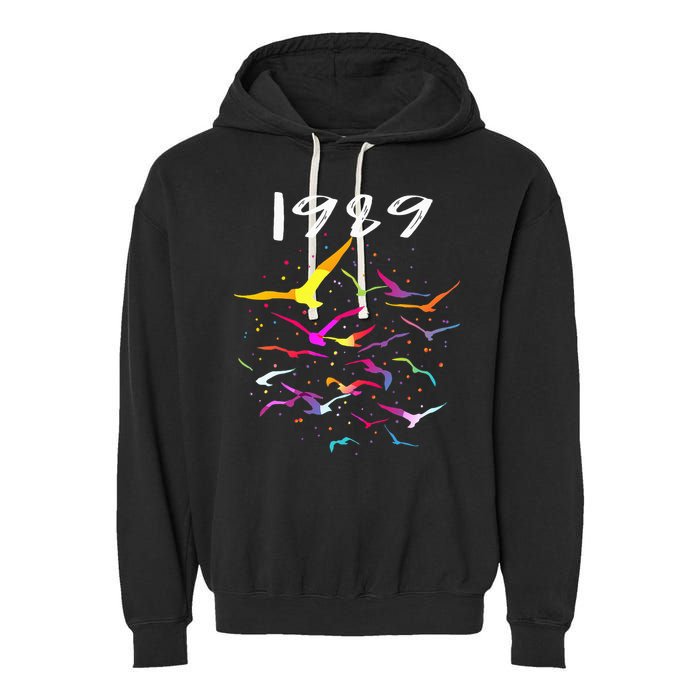 Seagull In The Sky Flock Of Seagulls 1989 Garment-Dyed Fleece Hoodie