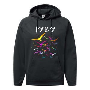 Seagull In The Sky Flock Of Seagulls 1989 Performance Fleece Hoodie