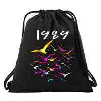 Seagull In The Sky Flock Of Seagulls 1989 Drawstring Bag