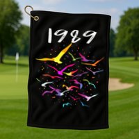 Seagull In The Sky Flock Of Seagulls 1989 Golf Towel