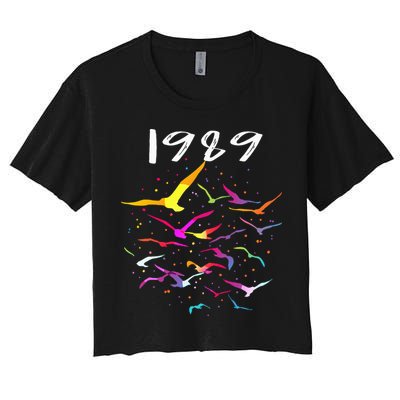 Seagull In The Sky Flock Of Seagulls 1989 Crop Top