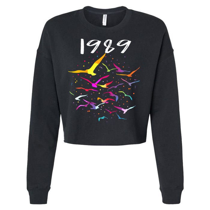 Seagull In The Sky Flock Of Seagulls 1989 Cropped Pullover Crew
