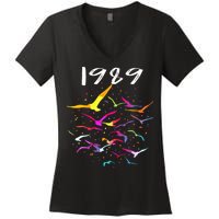 Seagull In The Sky Flock Of Seagulls 1989 Women's V-Neck T-Shirt
